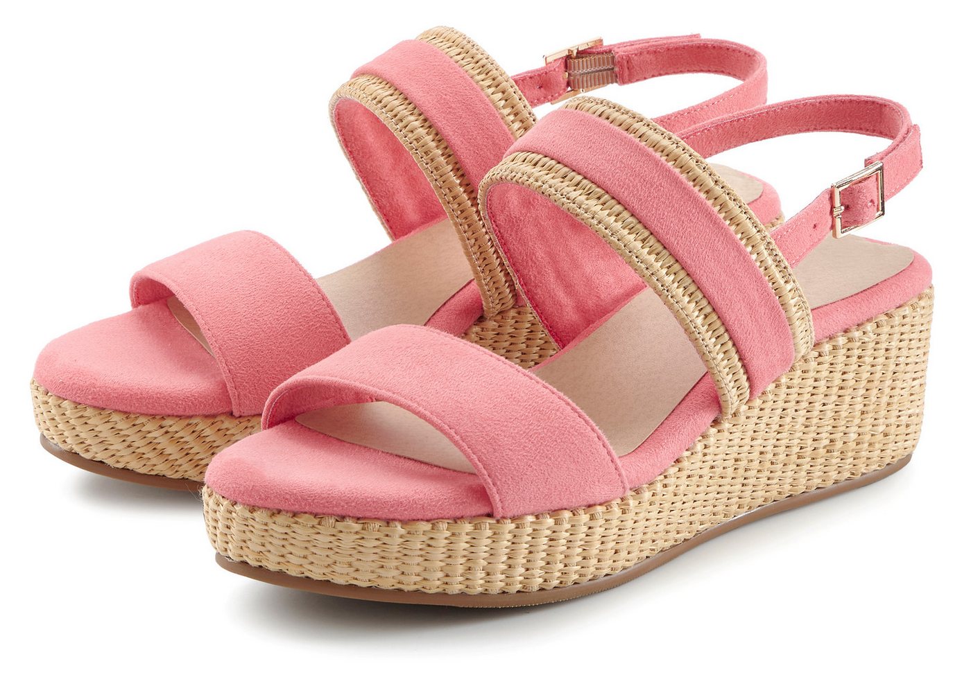 Beachtime Sommerschuh, Sandale, offener Schuh, Keilsandalette, Sandalette NEU mit Keilabsatz VEGAN