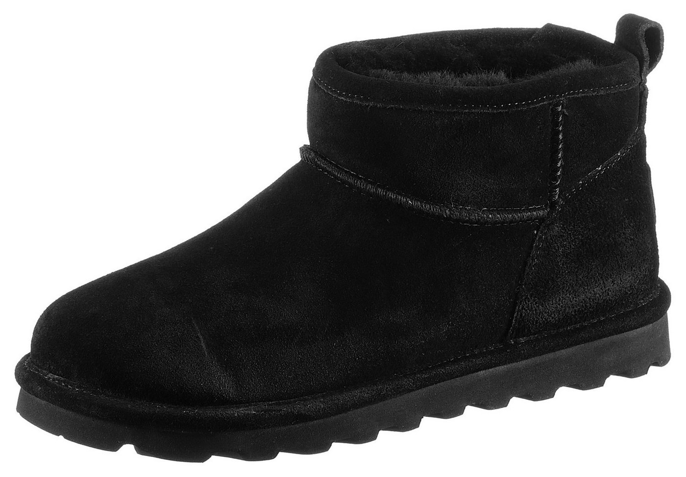Bearpaw SHORTY Winterboots Winterstiefel, Schlupfstiefel mit herausnehmbarer Innensohle (schwarz)