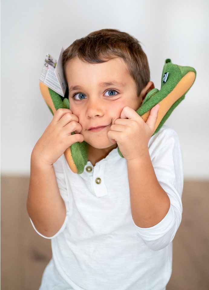 Beck -BUDDIES cosy - aus Schurwolle mit atmungsaktiver Sohle Hausschuh (grün)