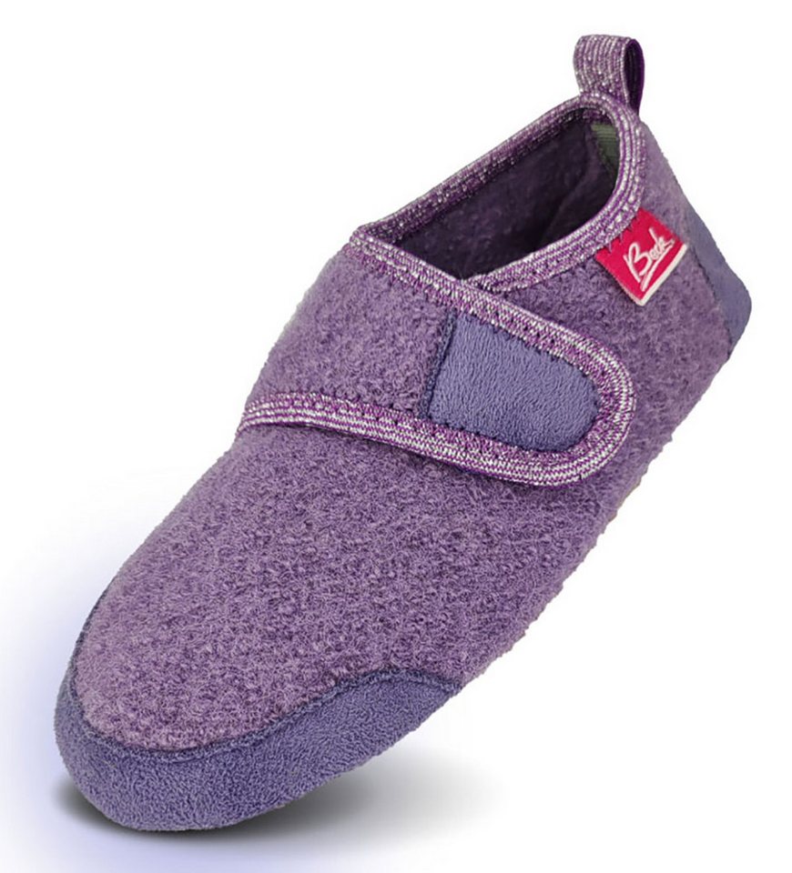 Beck -BUDDIES cosy - aus Schurwolle mit atmungsaktiver Sohle Hausschuh (lila)