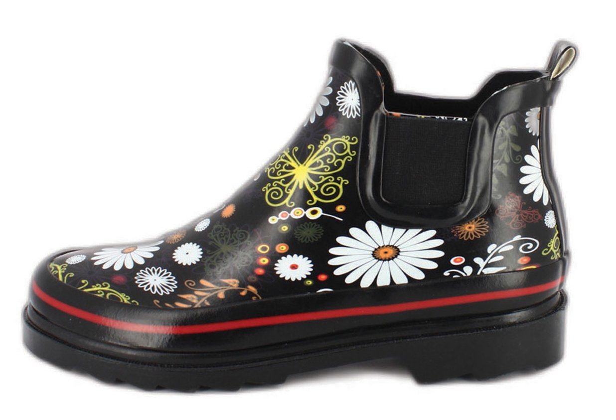 Beck Damen Chelsea Gummistiefel Daisy Gummistiefel (aus weichem Naturkautschuk) wasserdicht und modisch