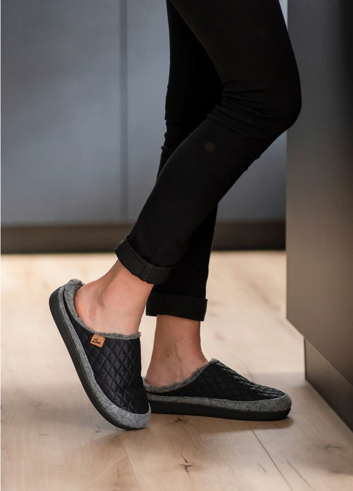 Beck Damen Pantoffel Karina mit Wechselfußbett Hausschuh