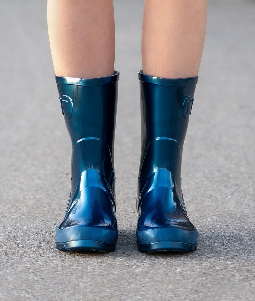 Beck Damen Regenstiefel Glossy Gummistiefel ein Hingucker für jedes Alter