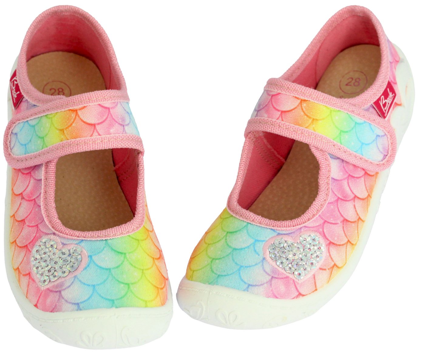 Beck Hausschuh Sunlight Hausschuh Hochwertige Leder-Einlegesohle