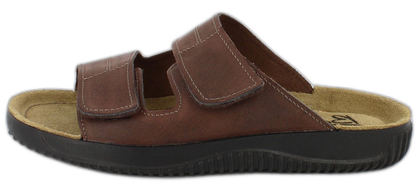 Beck Herren-Pantolette Ben mit Klettverschluß Hausschuh