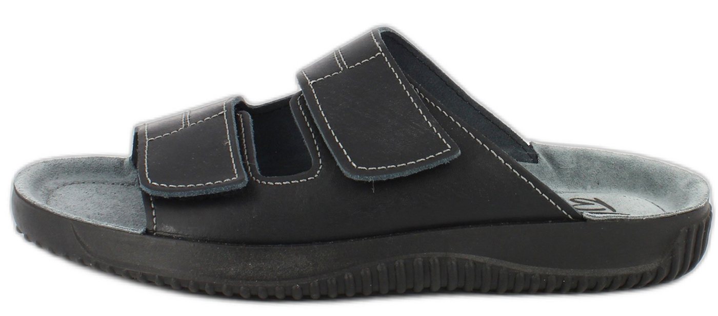 Beck Herren-Pantolette Ben mit Klettverschluß Hausschuh