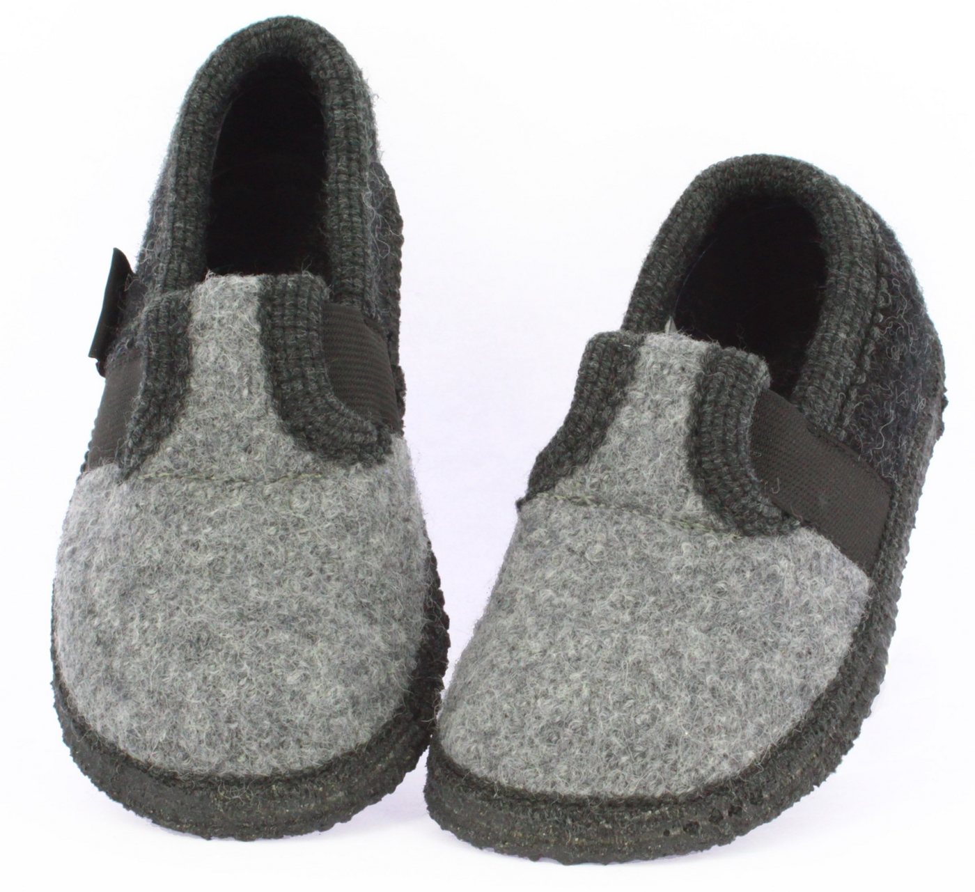 Beck Hüttenschuh Bobby Hüttenschuhe (aus Österreich, reine Schurwolle, warme Füße für Kita, Schule und Zuhause) rutschfeste Sohle