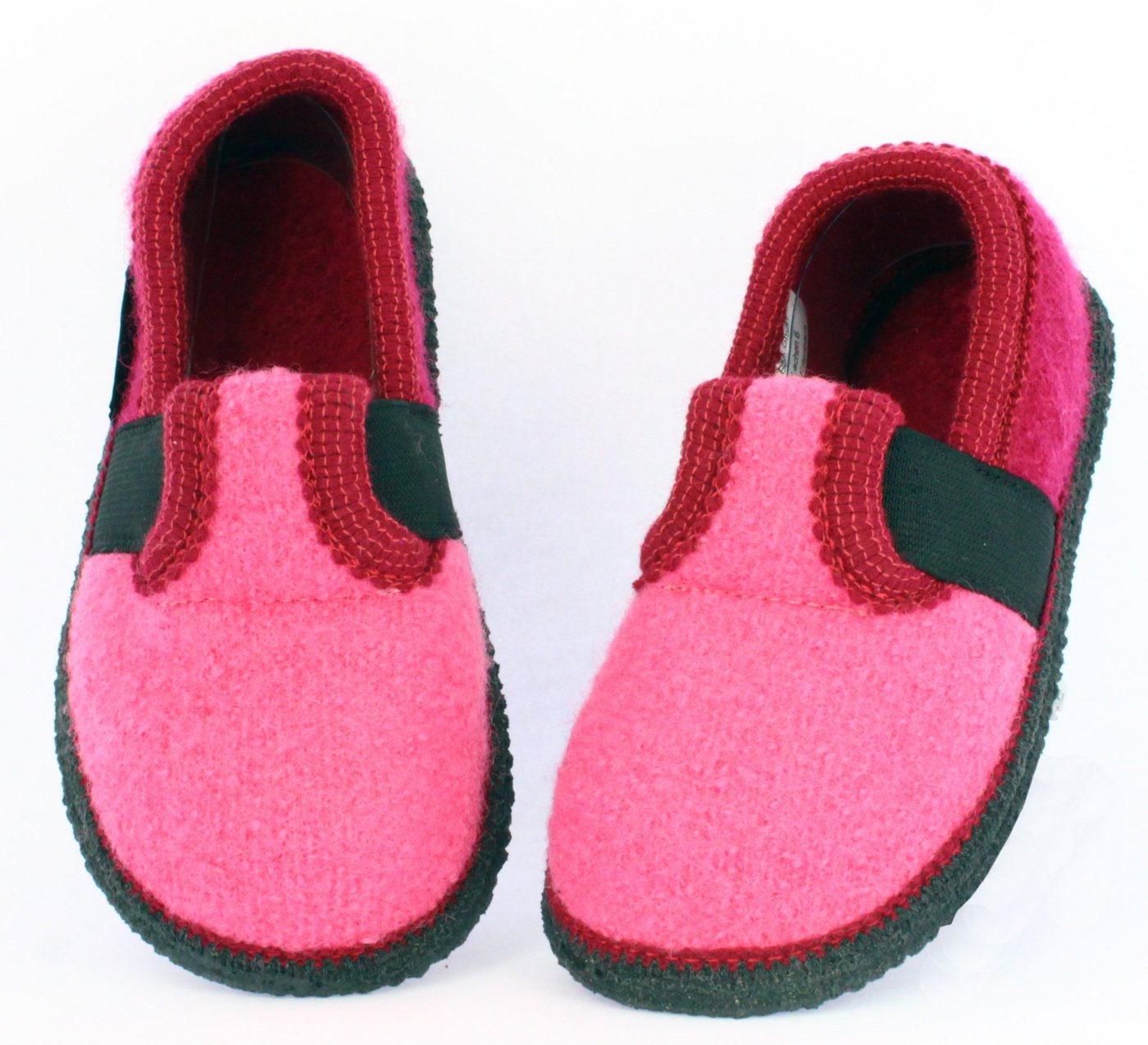 Beck Hüttenschuh Bobby Hüttenschuhe (aus Österreich, reine Schurwolle, warme Füße für Kita, Schule und Zuhause) rutschfeste Sohle