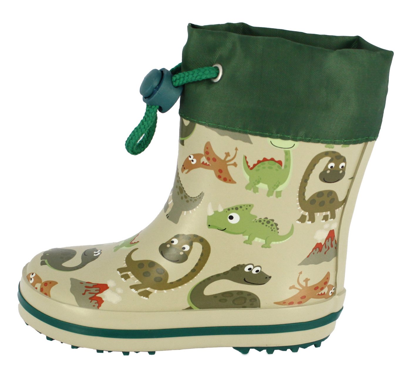 Beck Kleinkinder Gummistiefel Schnappi mit Warmfutter Gummistiefel leichtes Warmfutter