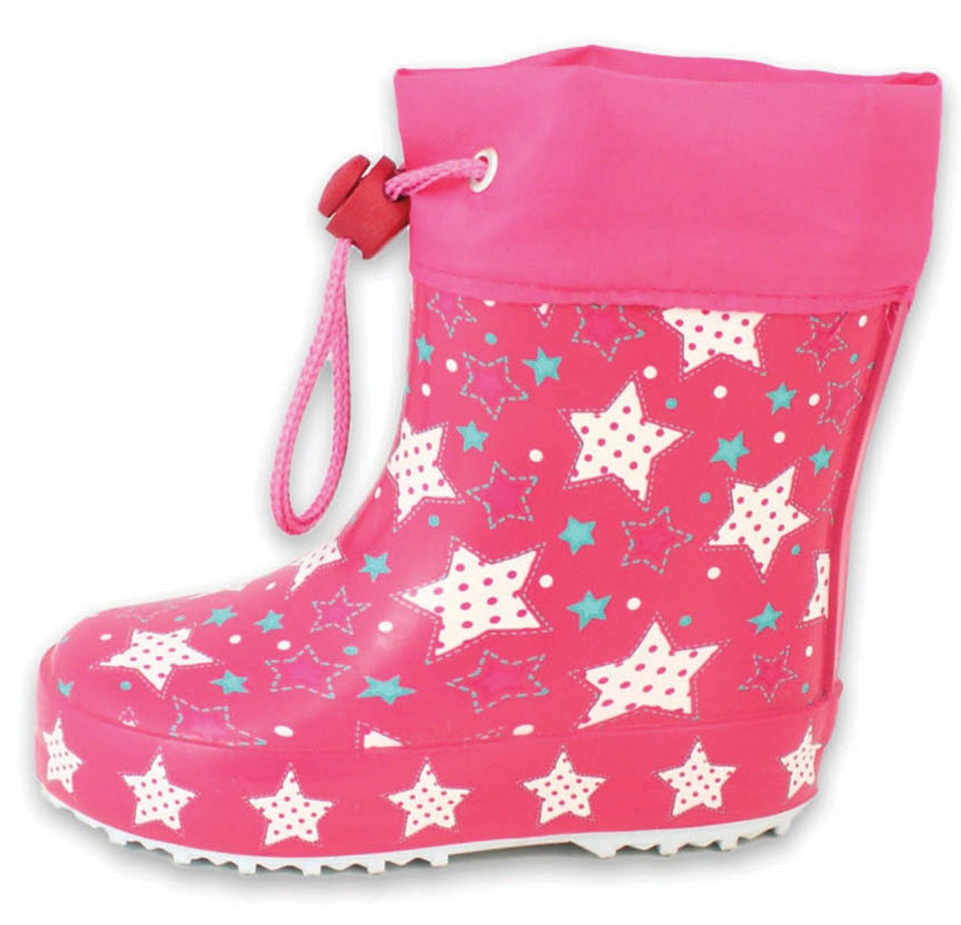 Beck Kleinkinder Gummistiefel Sternenzauber mit Warmfutter Gummistiefel (für warme Füße bei Nässe und Kälte) wasserdicht, aus Naturkautschuk, leichte flexible Sohle