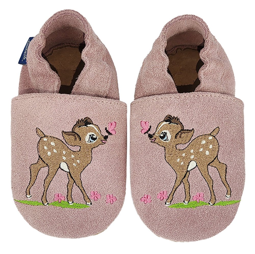 Beck Krabbelschuh Flecki Krabbelschuh Rutschfeste Rauledersohle für sicheren Halt