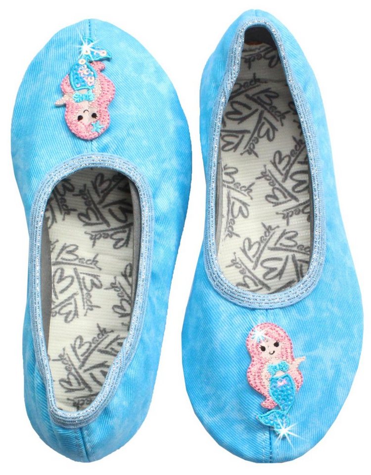 Beck Schläppchen Meerjungfrau Gymnastikschuh Handarbeit