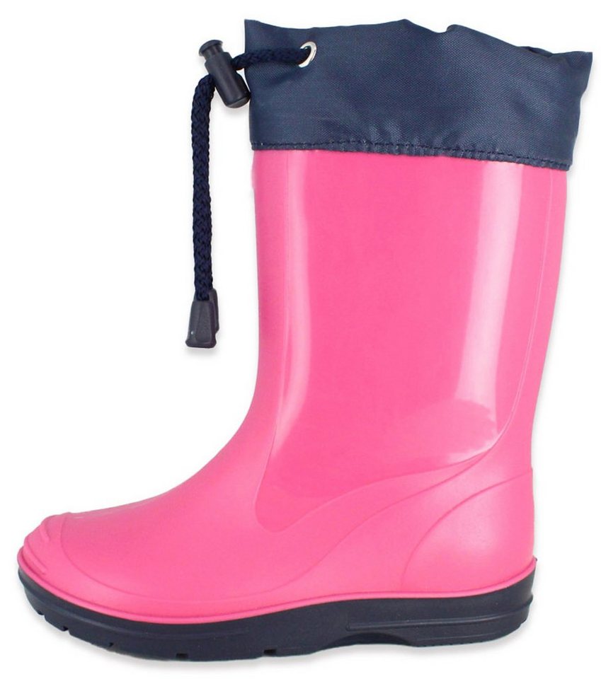 Beck Regenstiefel Allrounder Gummistiefel (für Jungen und Mädchen, schmale Passform, in vielen Farben und Größen erhältlich) wasserdicht, mit herausnehmbarer Innensohle (rosa)