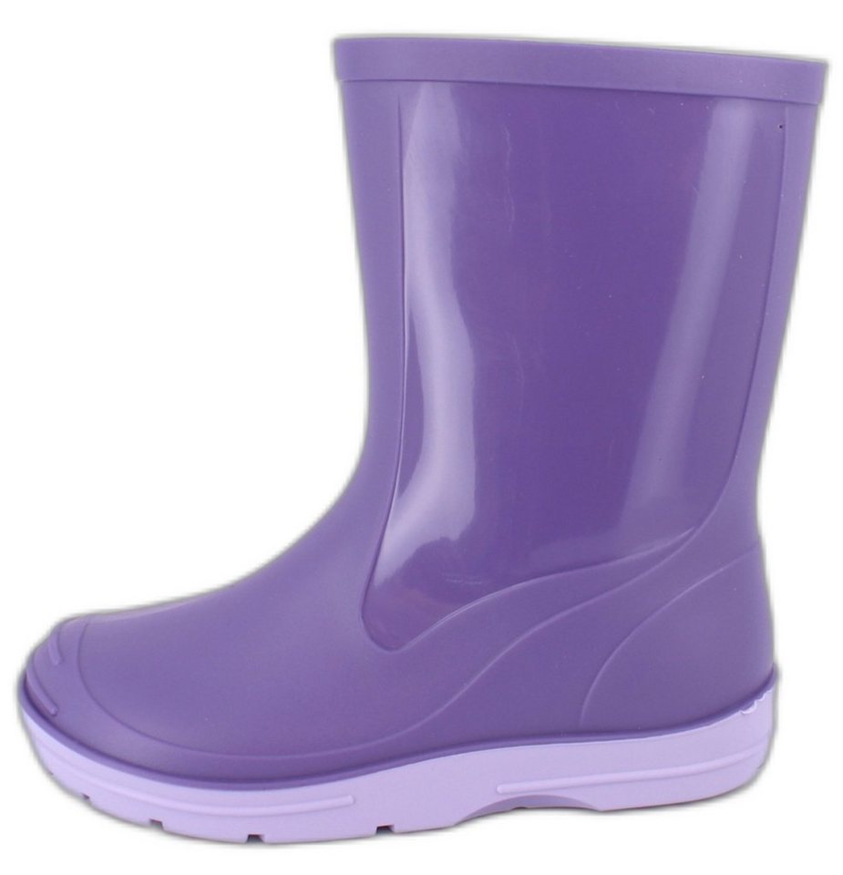Beck Regenstiefel Basic Gummistiefel (für Mädchen und Jungen, in vielen Farben und Größen verfügbar) schmaler Schlupf-Stiefel, herausnehmbare Innensohle