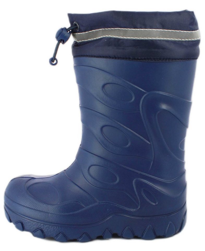Beck Regenstiefel Basic  mit Warmfutter -  super leicht Gummistiefel (für Mädchen und Jungs, für warme Füße bei Nässe und Kälte) wasserdicht, sehr kuscheliges Warmfutter