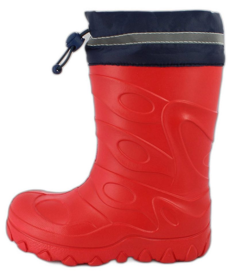 Beck Regenstiefel Basic  mit Warmfutter -  super leicht Gummistiefel (für Mädchen und Jungs, für warme Füße bei Nässe und Kälte) wasserdicht, sehr kuscheliges Warmfutter