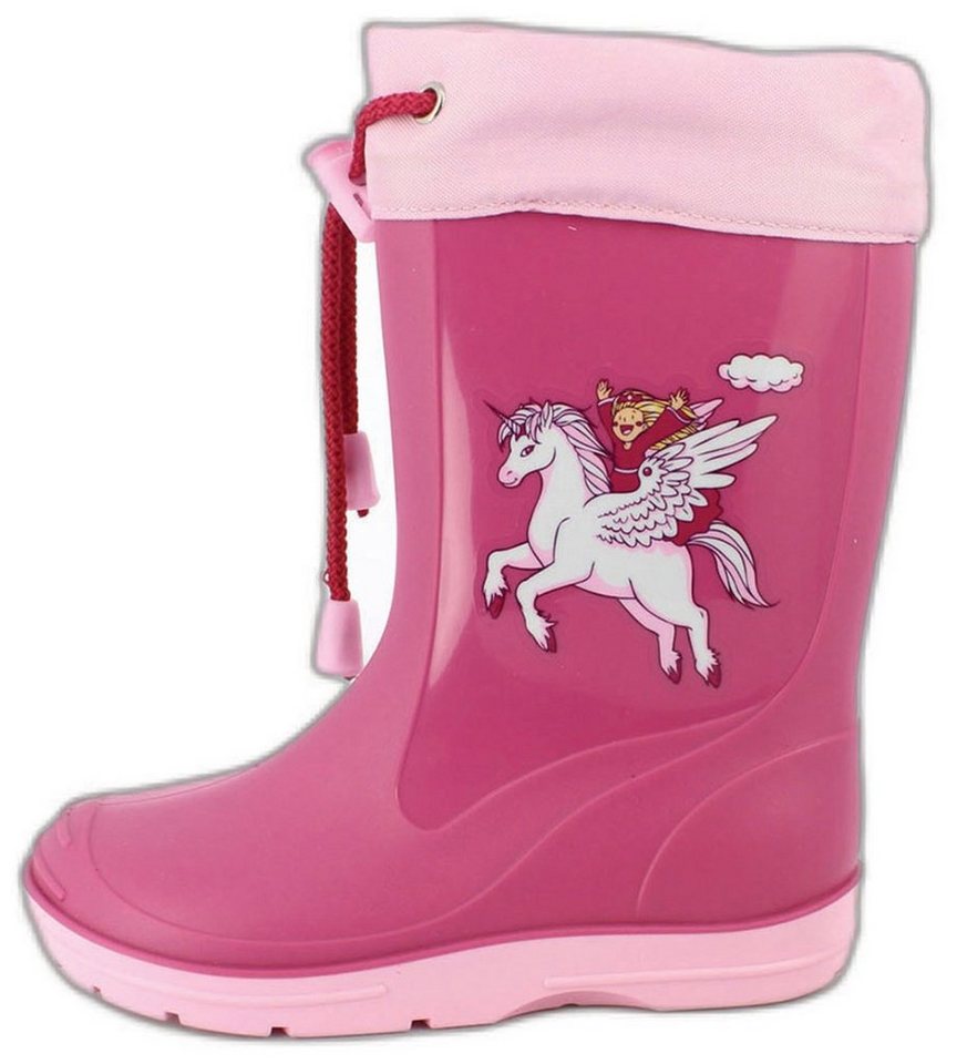 Beck Regenstiefel Einhorn Gummistiefel (wasserdicht, für trockene Füße bei Regen und Matschwetter) herausnehmbare Innensohle, robustes langlebiges Material
