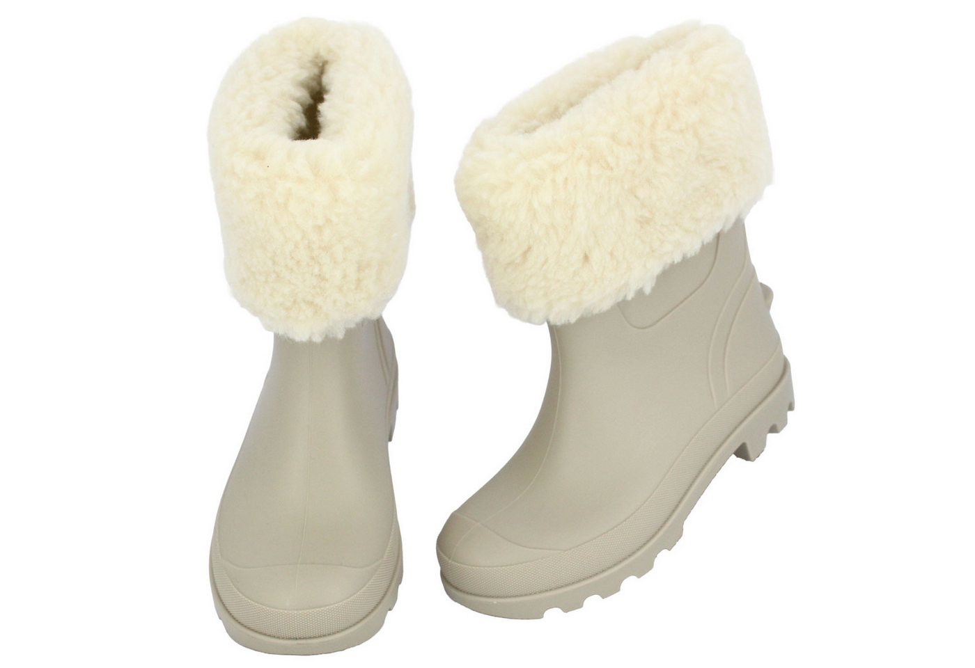 Beck Regenstiefel mit leichtem Warmfutter Little Fellow Plüsch Gummistiefel