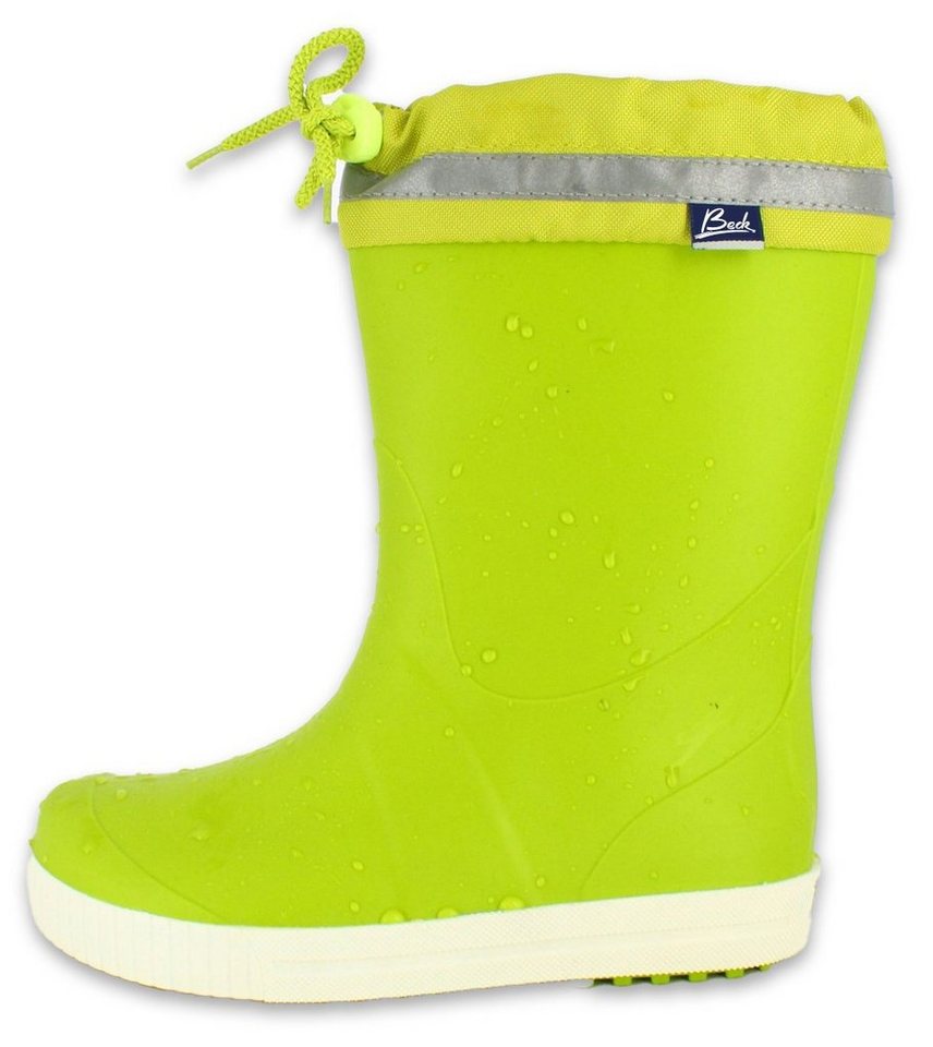 Beck Regenstiefel Wellies Gummistiefel (für Mädchen und Jungs, in vielen Farben und Größen erhältlich) wasserdicht, robustes Material, geformte Einlegesohle (grün)