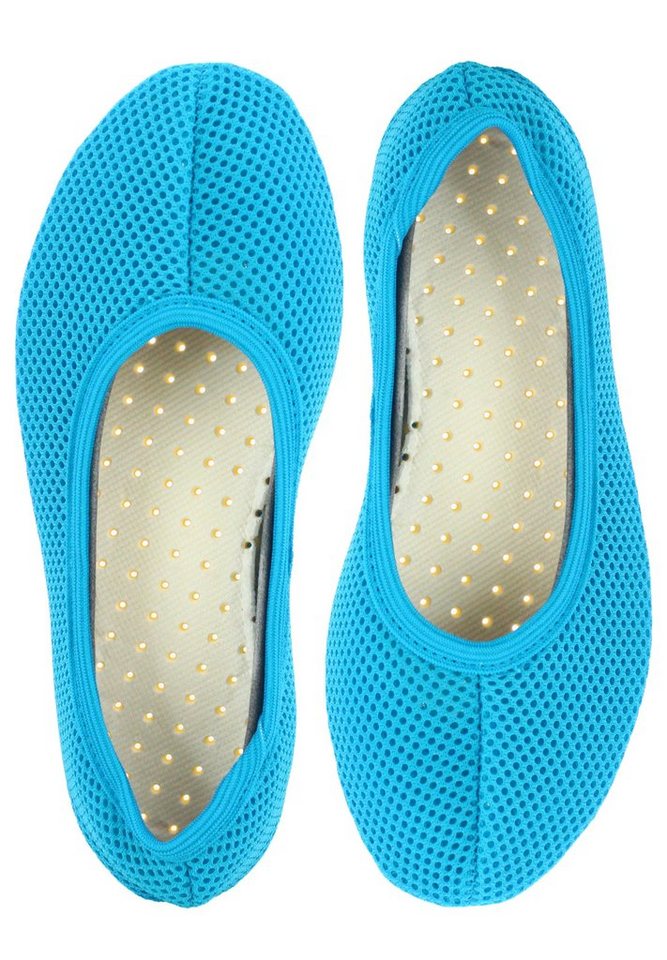 Beck Schläppchen AirBecks Mesh mit atmungsaktiver Sohle Gymnastikschuh (in vielen Farben und Größen erhältlich, robuste und flexible Materialien, leichter Barfußschuh) Laufsohle und Obermaterial sind atmungsaktiv (türkis)