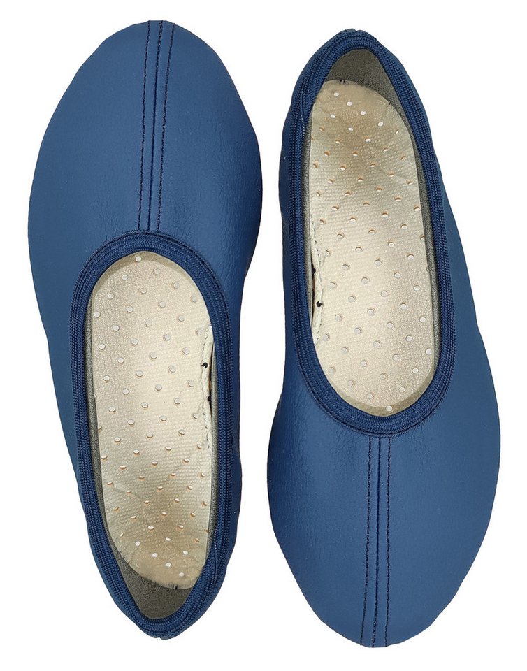 Beck Schläppchen Chance aus veganem Leder, perforierte Gummisohle Gymnastikschuh Sehr robust - perforierte Laufsohle