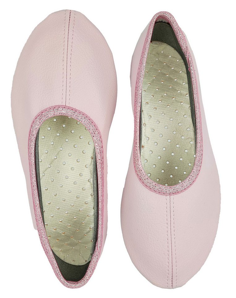 Beck Schläppchen Chance aus veganem Leder, perforierte Gummisohle Gymnastikschuh Sehr robust - perforierte Laufsohle