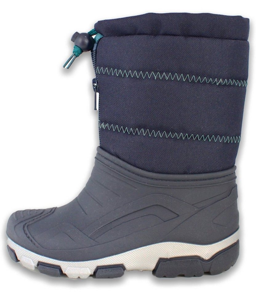Beck Winterstiefel Blizzard Gummistiefel (für Jungen und Mädchen, flauschiges Futter für warme Füße bei Nässe und Kälte) Doppelgrößen, mit Reißverschluss für leichtes An- und Ausziehen