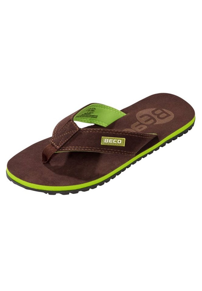 Beco Beermann BEactive V-Strap Zehentrenner in cooler Wildleder-Optik