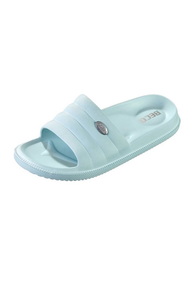 Beco Beermann PASTELL Badeschuh mit ergonomischem Fußbett (blau)