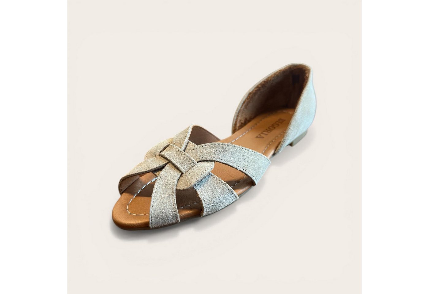 Begoria Charm - Stillvolle Wildleder Damen Loafer mit Schleife Loafer