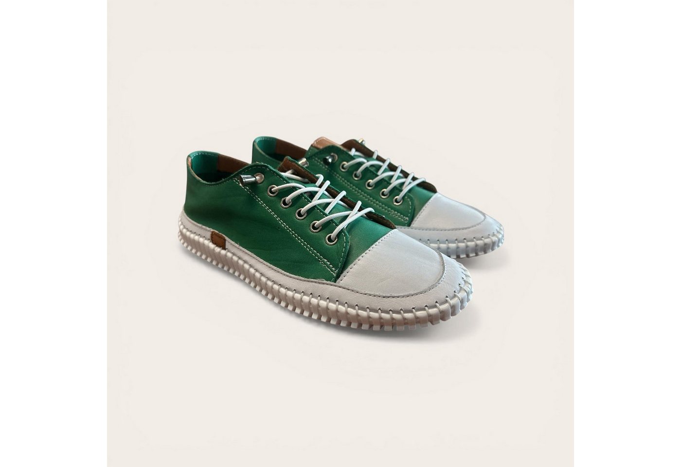 Begoria Daily - Edle Leder-Schnürschuhe mit sportivem Look Sneaker