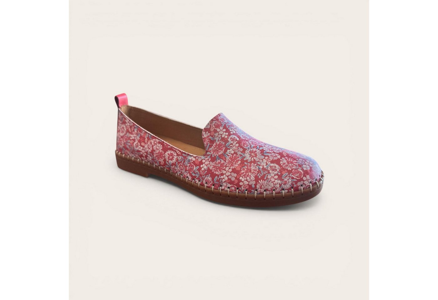Begoria Flora - Loafer mit Blumenmuster und handgefertigter Naht Loafer