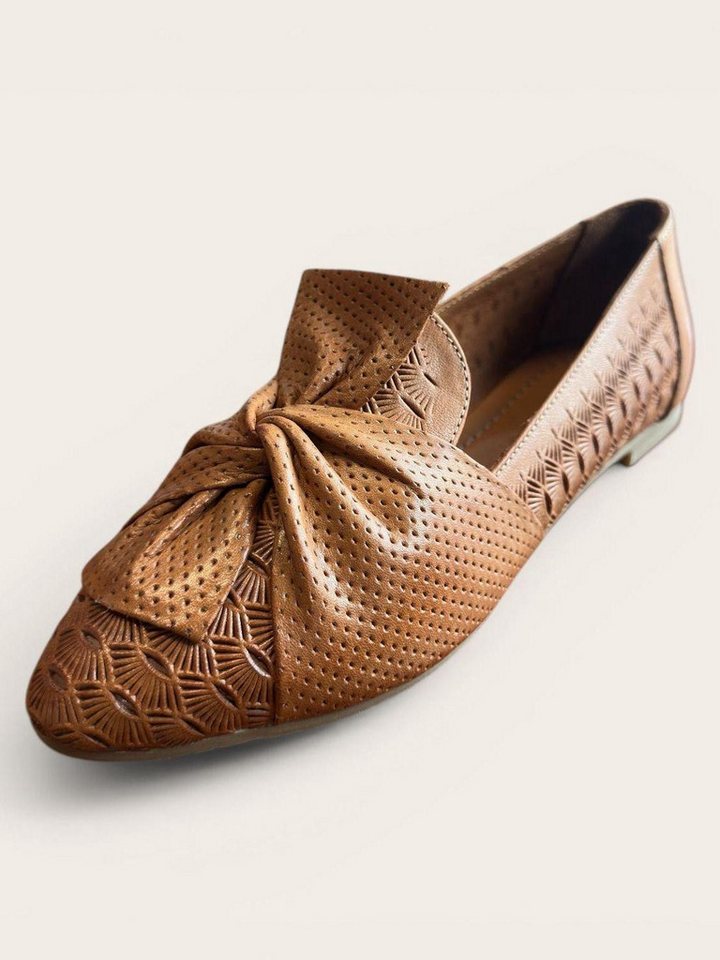 Begoria Signature - Perforated leather ballet flats Ballerina