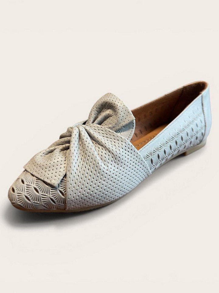 Begoria Signature - Perforated leather ballet flats Ballerina