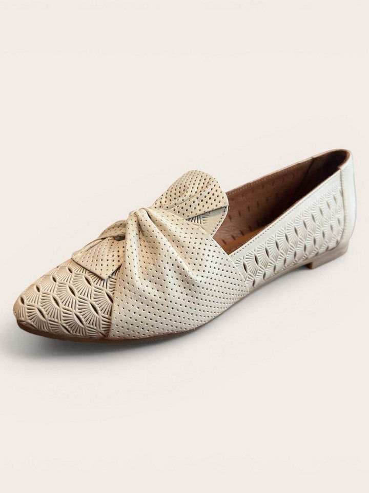 Begoria Signature - Perforated leather ballet flats Ballerina