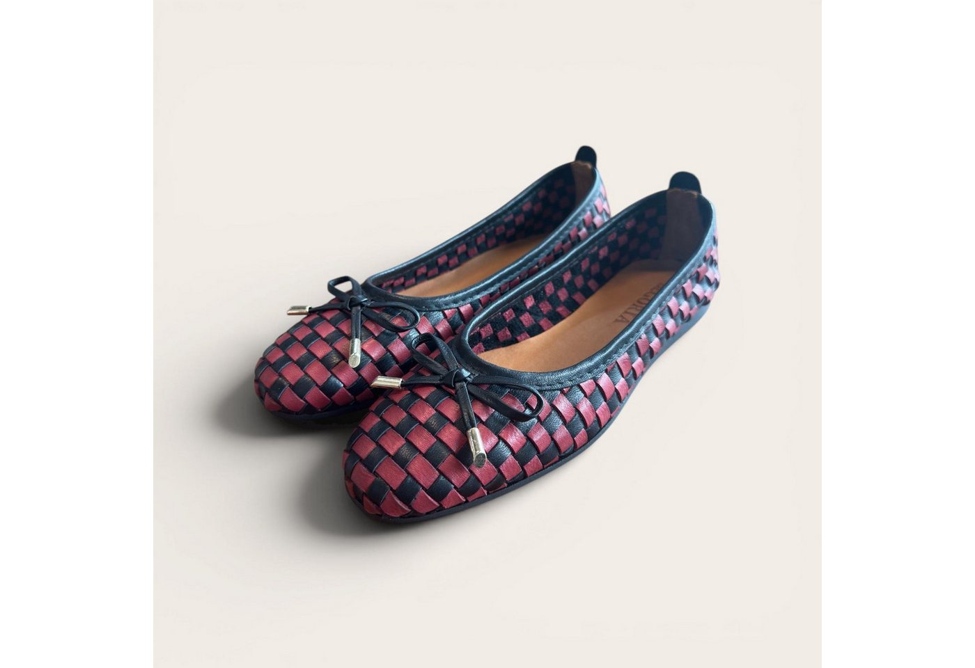 Begoria Weave - Geflochtene Leder Ballerinas Ballerina