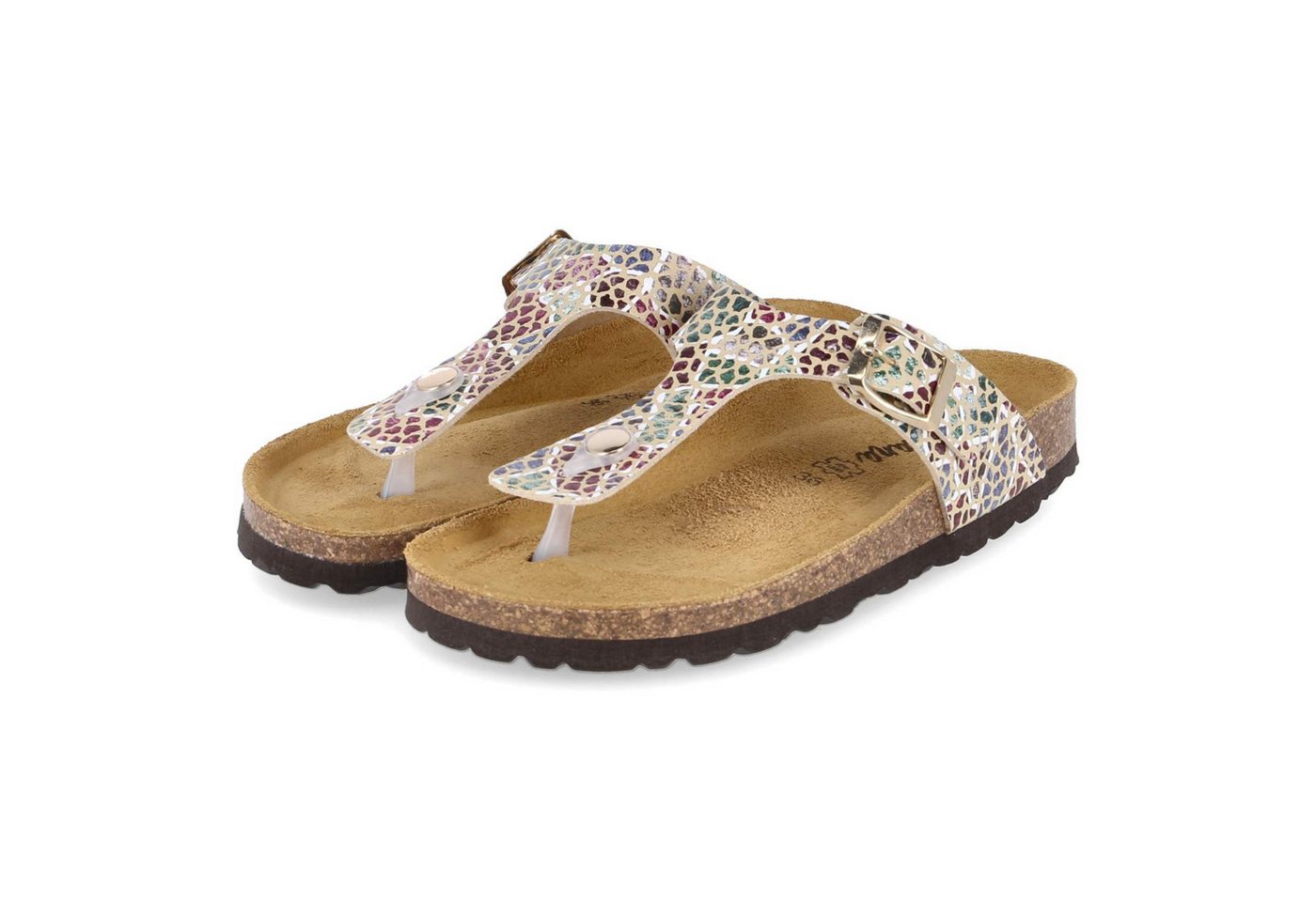 Beliana 0027/ 299/87 Puzzle No.7 Damen Synthetik multicolored Pantolette