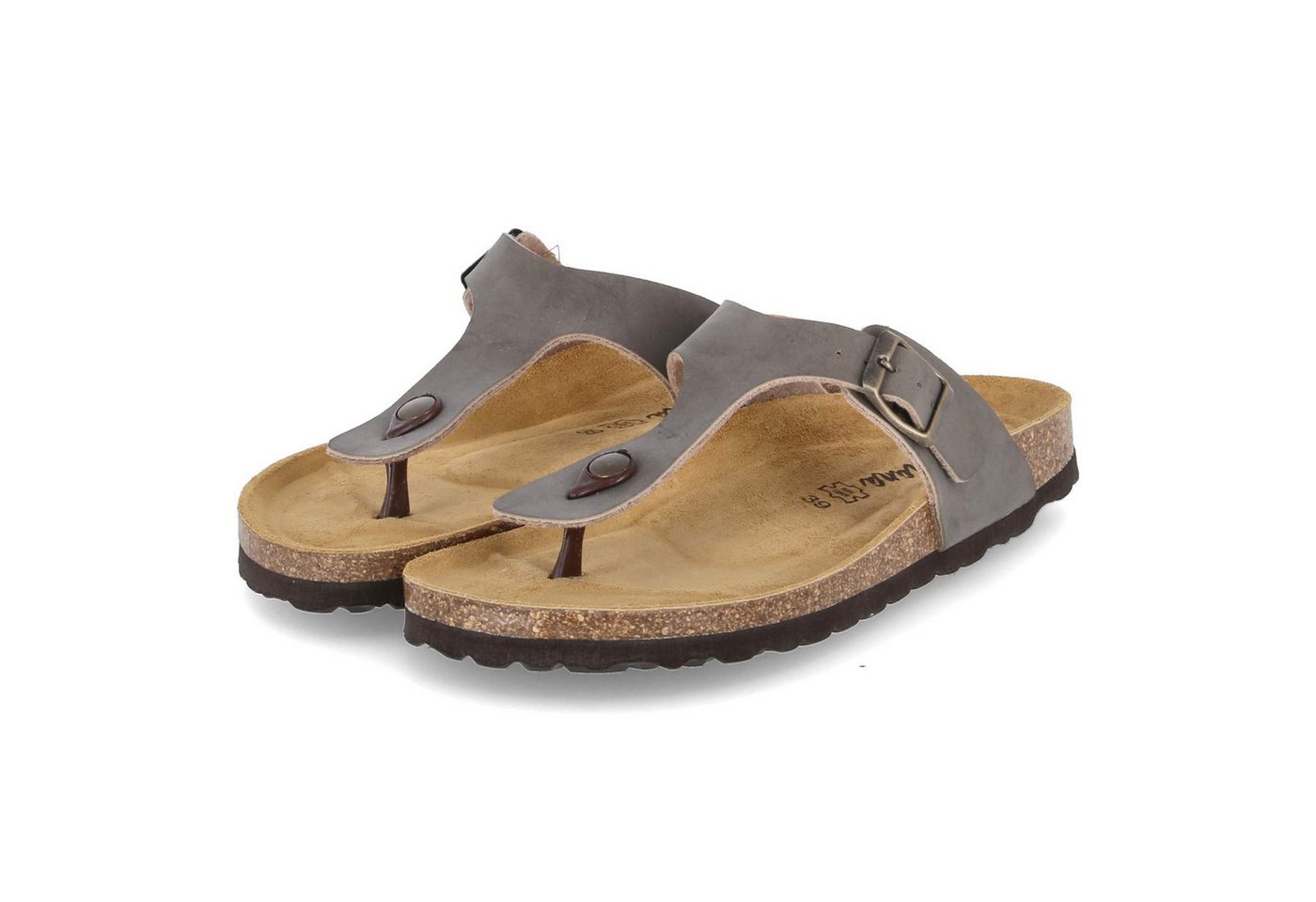 Beliana 0027/299/90/Velour 34 Damen Kunstleder grey Pantolette