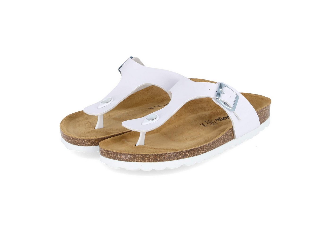 Beliana 0027/299/93/G-02/353 02 Damen Kunstleder weiss Pantolette