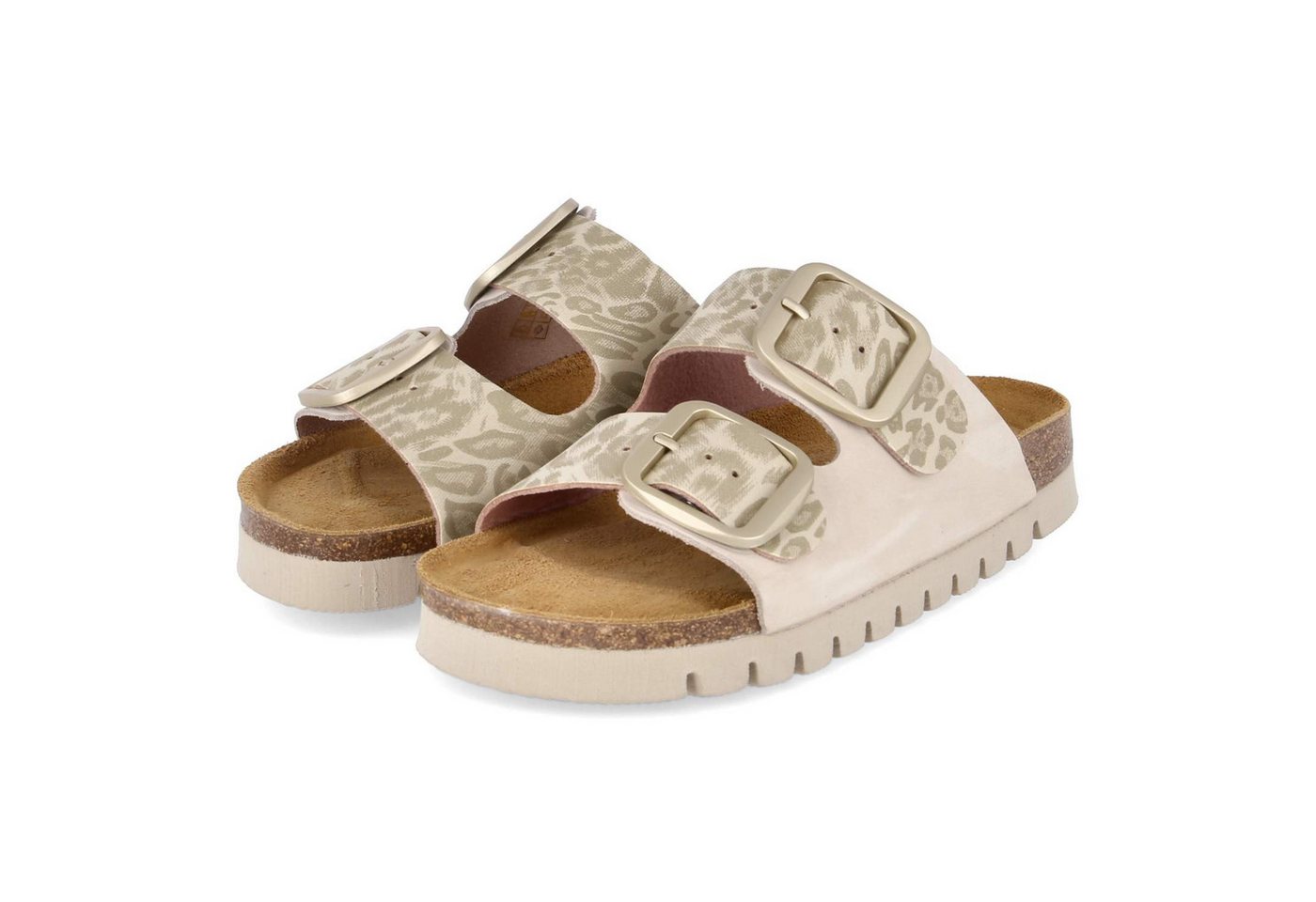 Beliana 2502/12326/89/Nb.Lino/Tarun 2 Damen Rauleder beige Pantolette