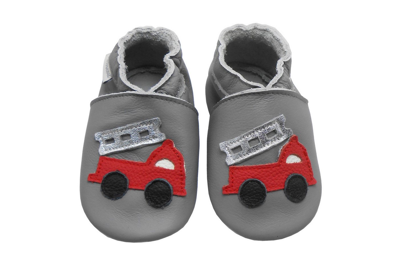 Bemesu Weiche Leder Krabbelschuhe Baby Lauflernschuhe Lederpuschen Barfußschuh Rutschfest atmungsaktiv