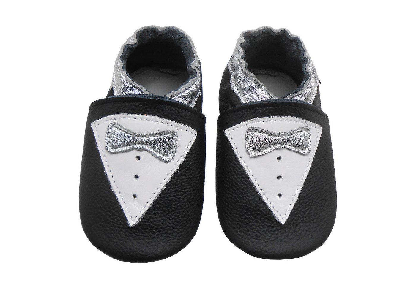 Bemesu Weiche Leder Krabbelschuhe Baby Lauflernschuhe Lederpuschen Barfußschuh Rutschfest atmungsaktiv