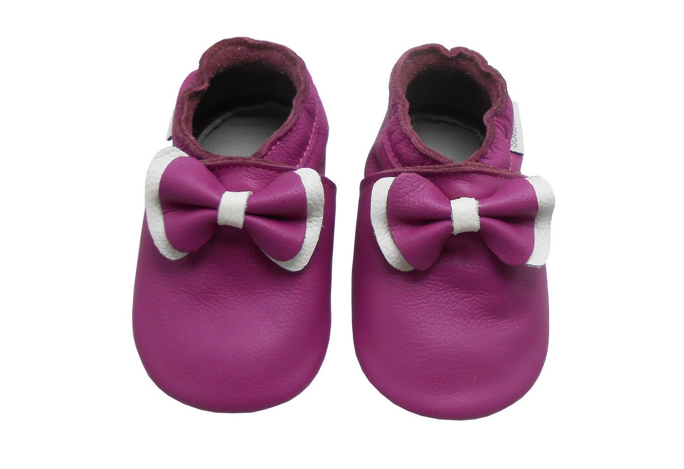 Bemesu Weiche Leder Krabbelschuhe Baby Lauflernschuhe Lederpuschen Krabbelschuh (Muster: Löwe)