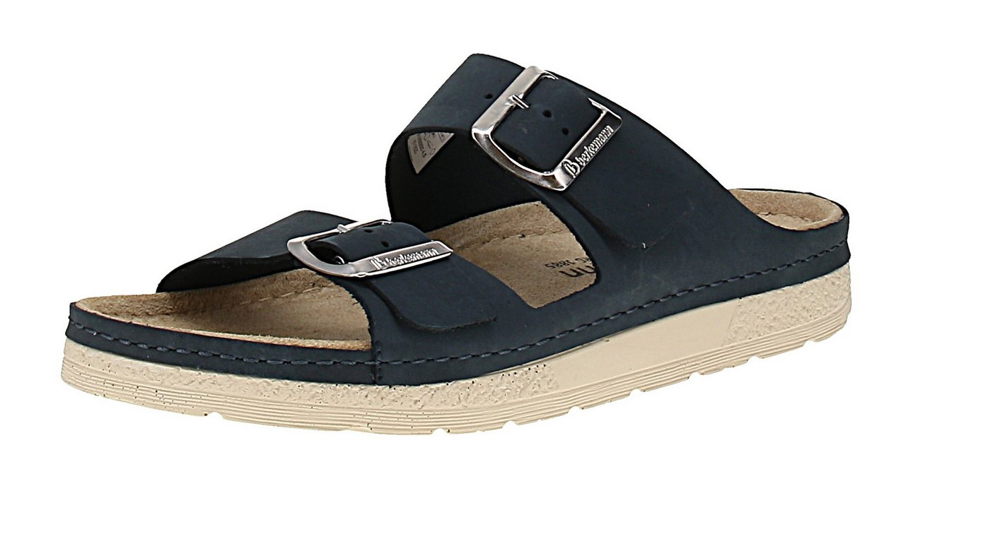 Berkemann 01914 Verica Nubuk - Damen Pantolette - 320-Dunkelblau Sandale