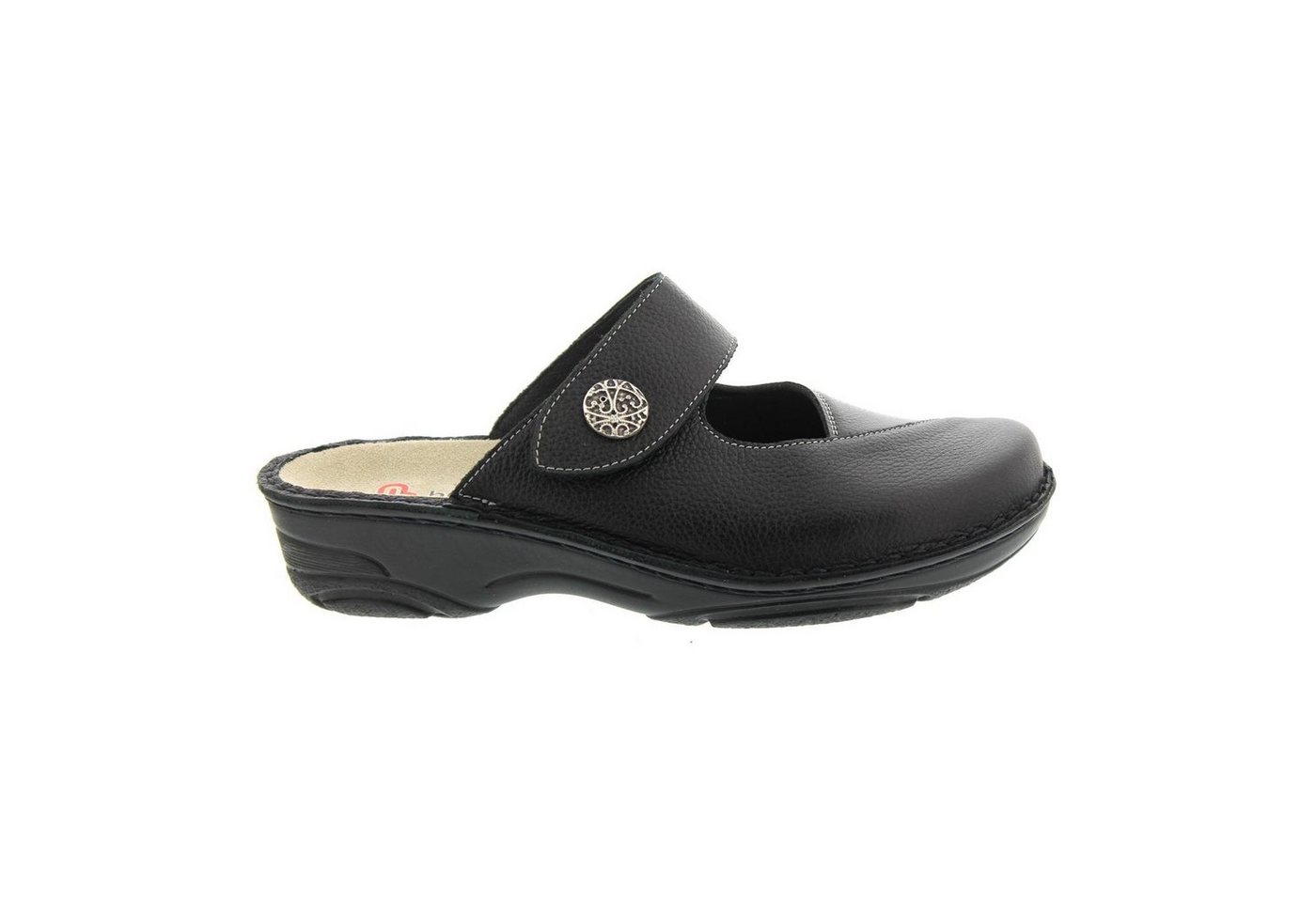 Berkemann Berkoflex HELIANE Clog, Sportnappa/Stretch, schwarz, Wechsel Clog