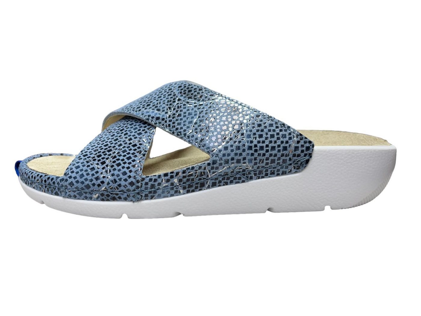 Berkemann Damen Pantolette Vania 01465-309 washed jeans Clog