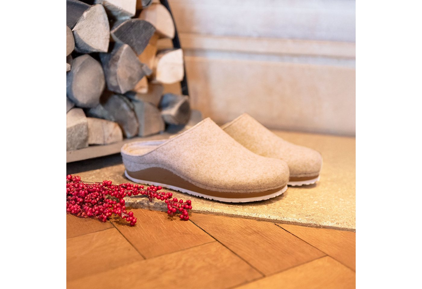 Berkemann Erwachsene Berkina Edna Pantolette Texti Hausschuh