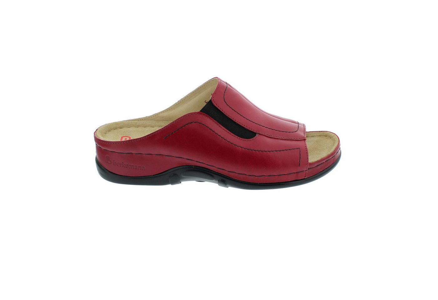 Berkemann Isabella, Pantolette, Glattleder, weinrot, Weite G 1105-277 Pantolette