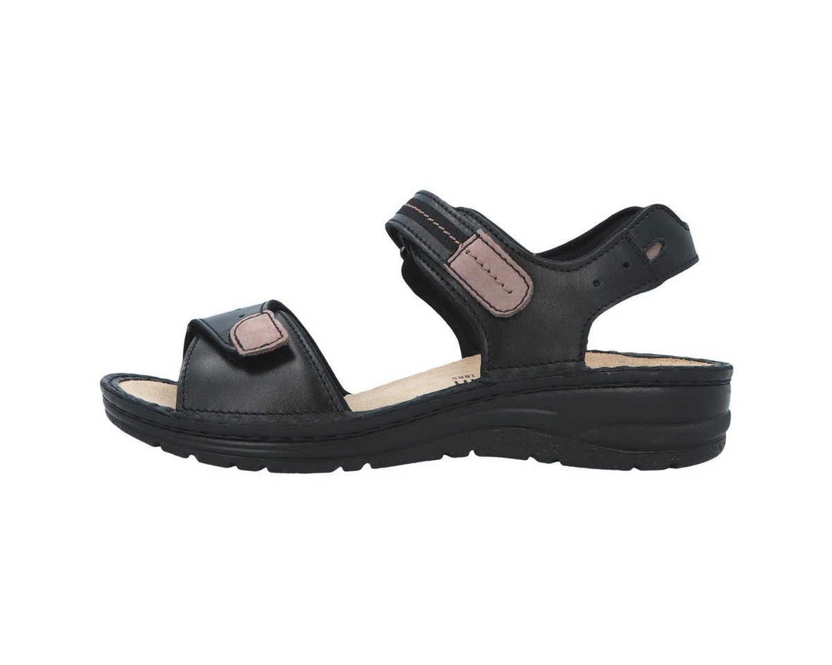 Berkemann Leni Sandale (1-tlg) Sandalen - Individuelle Passform dank Klettverschluss (schwarz)