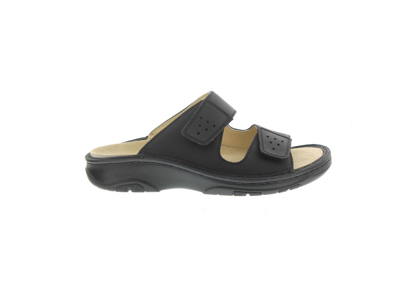 Berkemann Luis, Herrenpantolette, Fettnubuk, schwarz, verstellbar 5804 Pantolette